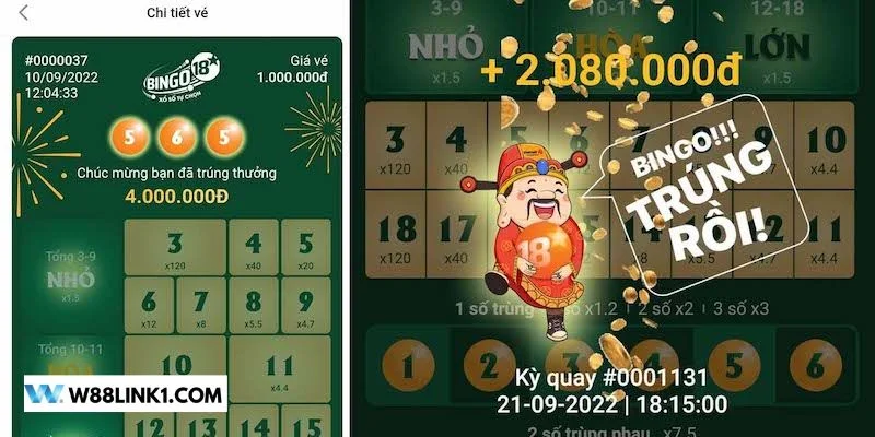 Có rất nhiều thể thức cược hấp dẫn với xổ số nhanh tại W88. 